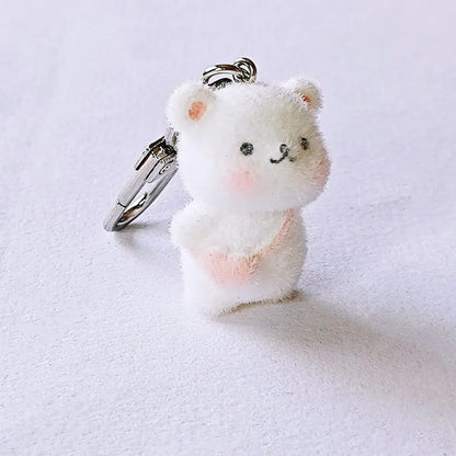 Cartoon Plush Koala Keychain – Cute Fluffy Doll Bag Pendant, DIY Keyring Charm Gift for Women
