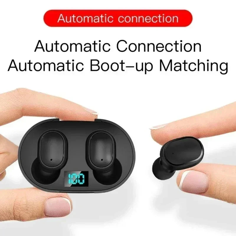 E6S TWS Bluetooth Earphones – Wireless Noise Cancelling Headset with Mic for Xiaomi & iPhone