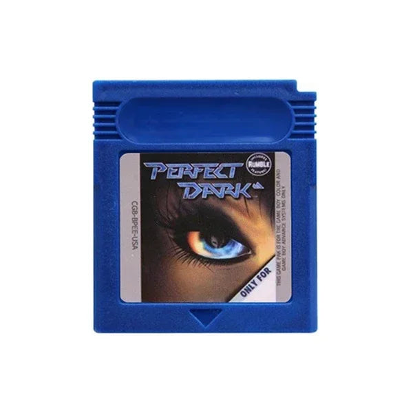 Perfect Dark GBC Game Cartridge (With Battery) — 8 Color Shells — USA Version — 16-Bit Game Card