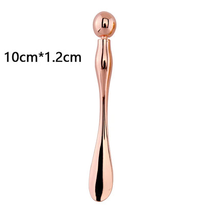 Metal Face Massage Stick — Anti-Wrinkle Eye Cream Applicator & Mask Mixing Spatula for Facial Care