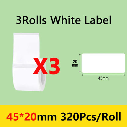 Niimbot B21/B1/B203 Mini Bluetooth Thermal Printer – Waterproof Oil-Resistant Label Maker with Adhesive Sticker Paper for Office Use