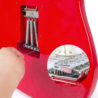 Miwayer 52.5mm Guitar Tremolo Bridge — Vintage Steel Saddle Block Set for Fender Strat & Squier Electric Guitars, Chrome