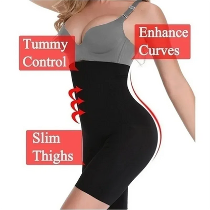 High Waist Seamless Body Shaper Underwear – Fat Burning Tummy Control Shaping Pants Corset for Women