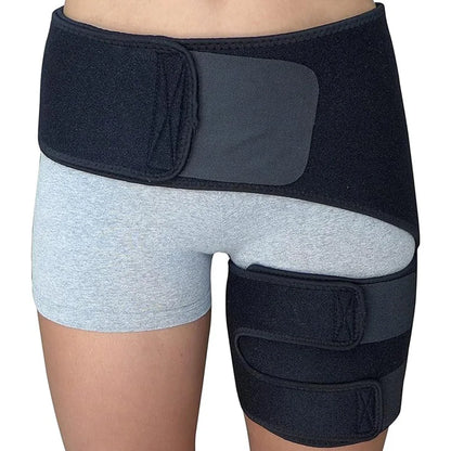 Hip Brace for Sciatica Pain Relief – Compression Support Wrap for Thigh, Hip Flexor Strain, Groin Injury, and Sacroiliac Joint Support