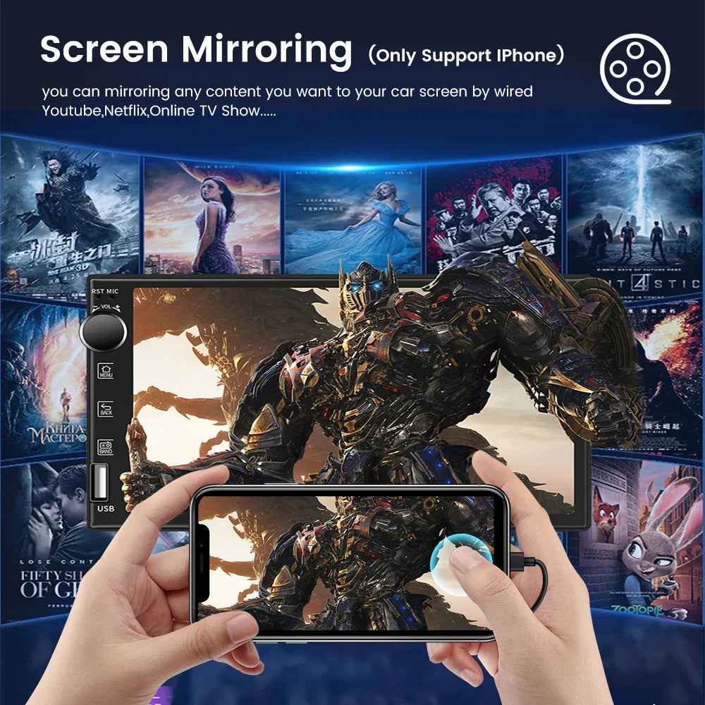 Carlinkit Wired/Wireless CarPlay and Android Auto Dongle – Mirror for Modifying Android Screen, Compatible with iOS 14 and 15