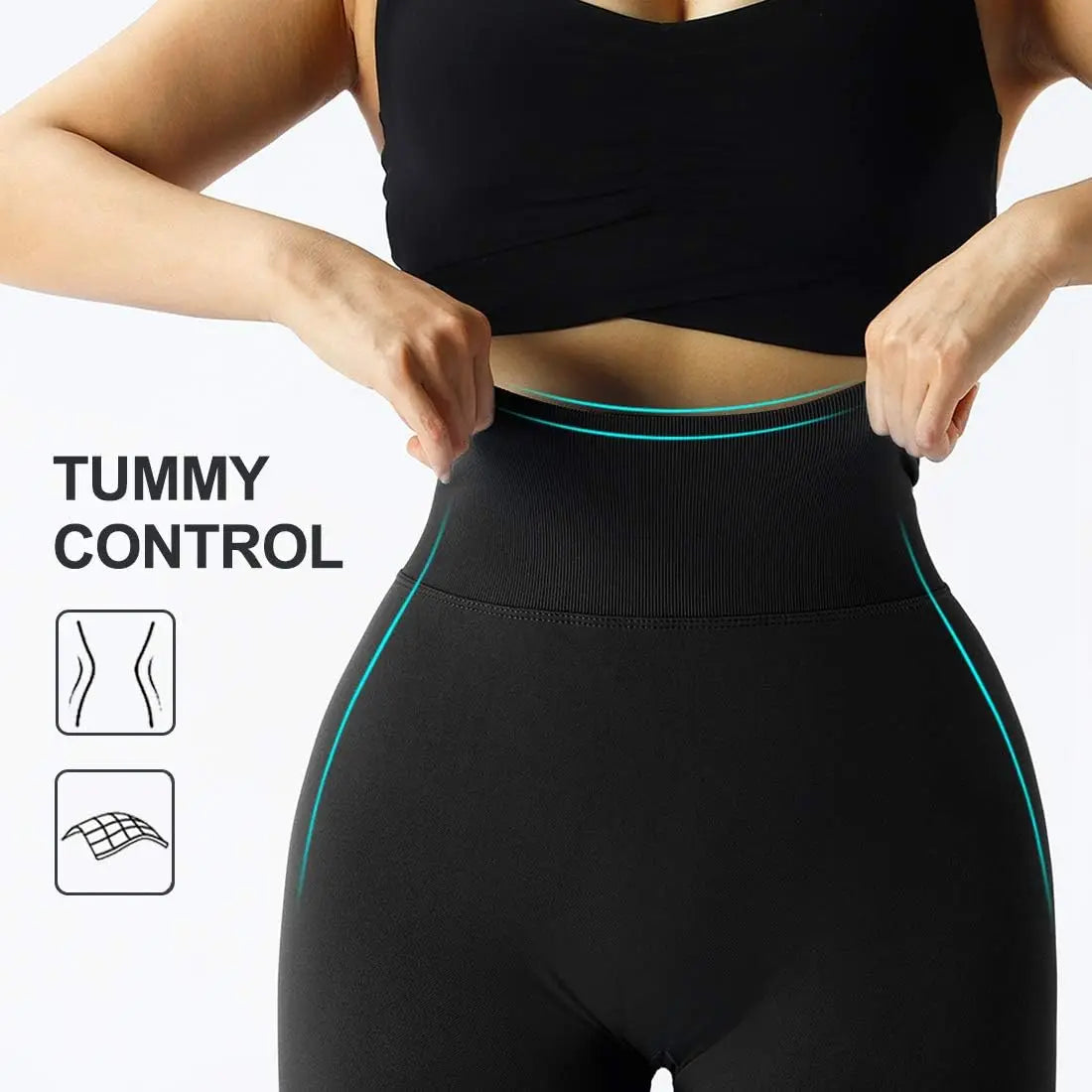 Seamless Knitted Fitness GYM Pants: High Waist Tight Peach Buttocks - Nude Yoga Pants for Women