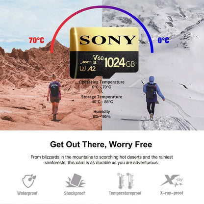 Sony Ultra Micro SD Card – 128GB/256GB/512GB/1TB A2 U3 V30 TF Memory Card for Phone & Computer