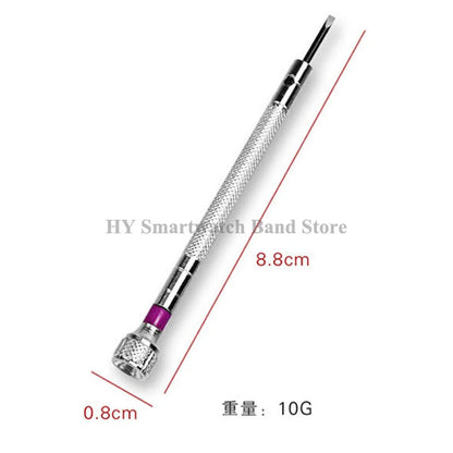13pcs Watch Repair Screwdriver Set – 0.6mm-2.0mm Flat Head Tools for Professional Watchmakers