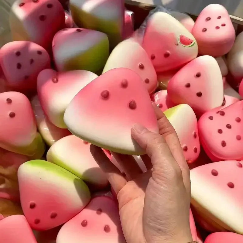 Anti-Stress Squishy Watermelon Toy – Soft Ice Skin Slow Rebound Squeeze Decompression Stress Relief Fidget Toy for Relaxation
