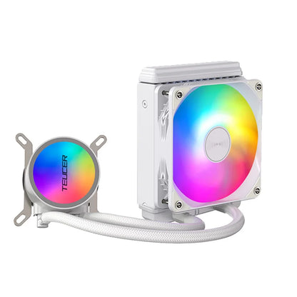 TEUCER AF-120 RGB Water Cooler — 120mm CPU Radiator with Fan for Intel 2011/1700/155X & AMD AM4/AM5