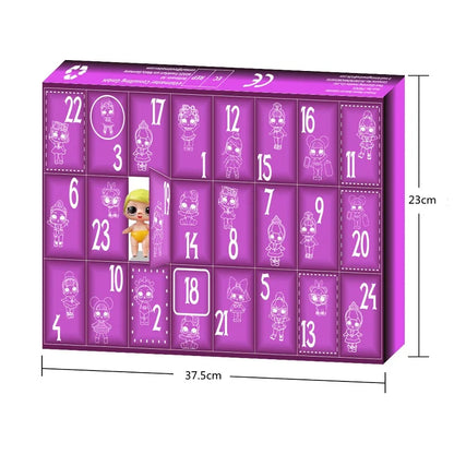 L.O.L. Surprise! Advent Calendar — 24PCS Action Figure PVC Models, Christmas Countdown Toy Gift for Kids
