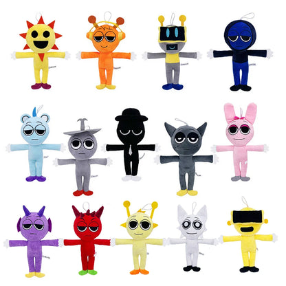 Sprunki Plush Toys – Cute Horror Game Cartoon Soft Stuffed Pillow for Kids, Birthday & Christmas Gift