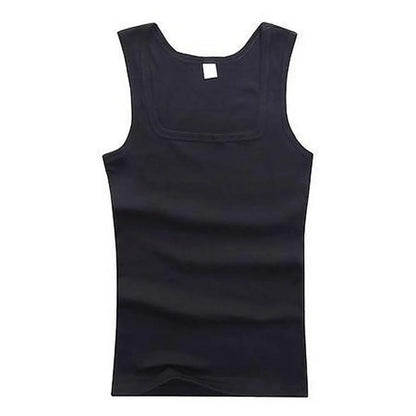 Summer Plus Size Cotton Tank Top for Men & Women – Black, White & Gray Fitness Muscle Vest Sleeveless Singlet Shirt