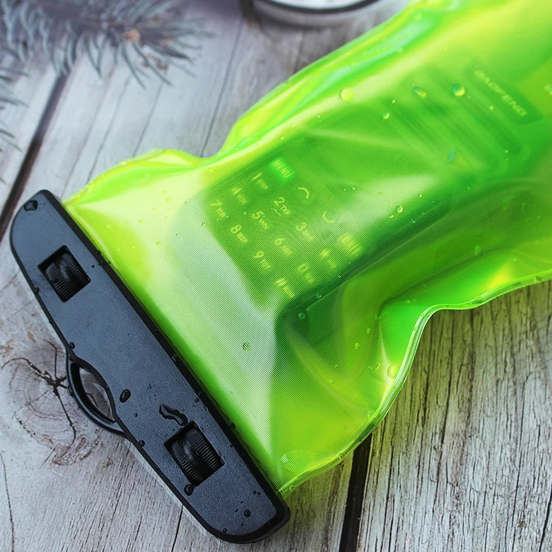 Waterproof Walkie Talkie Case - Quansheng UVK5(8) IP67 Rainproof Pouch for Motorola, Baofeng UV-5R, BF-888S & Mobile Phones