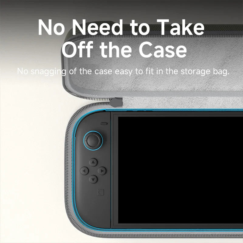 Hagibis Hard Shell Carrying Case for Switch 2 – Portable Travel Bag with 10 Game Cartridge Slots & Protective Cover