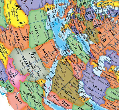 10.6cm HD World Globe for Kids & Adults – 360° Discovery Learning Ball, English Teaching Globe for Ages 6-12