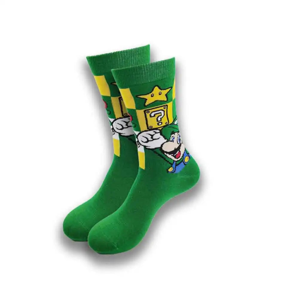 Cartoon Animation Fashion Socks for Men & Women – Autumn Winter Street Style Trendy Casual Combed Cotton Socks