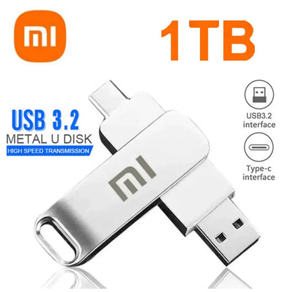 Xiaomi 16TB USB 3.2 Flash Drive — High-Speed Waterproof Type-C 2-in-1 Storage for Mobile & PC