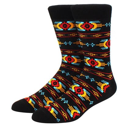 Men’s & Women’s Funny Beer Rainbow Socks – Skateboard Striped Pig Hip Hop Colorful Mid-Rise Casual Crew Cotton Socks, Unisex Fashion Novelty Socks