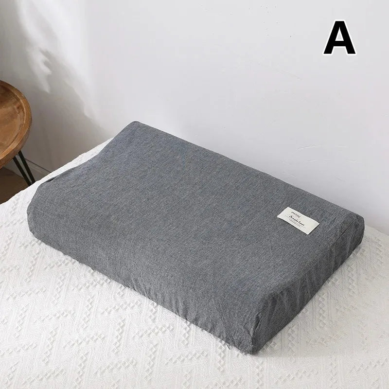 30x50cm Cotton Latex Pillowcase – Washable Memory Foam Pillow Cover for Bedroom