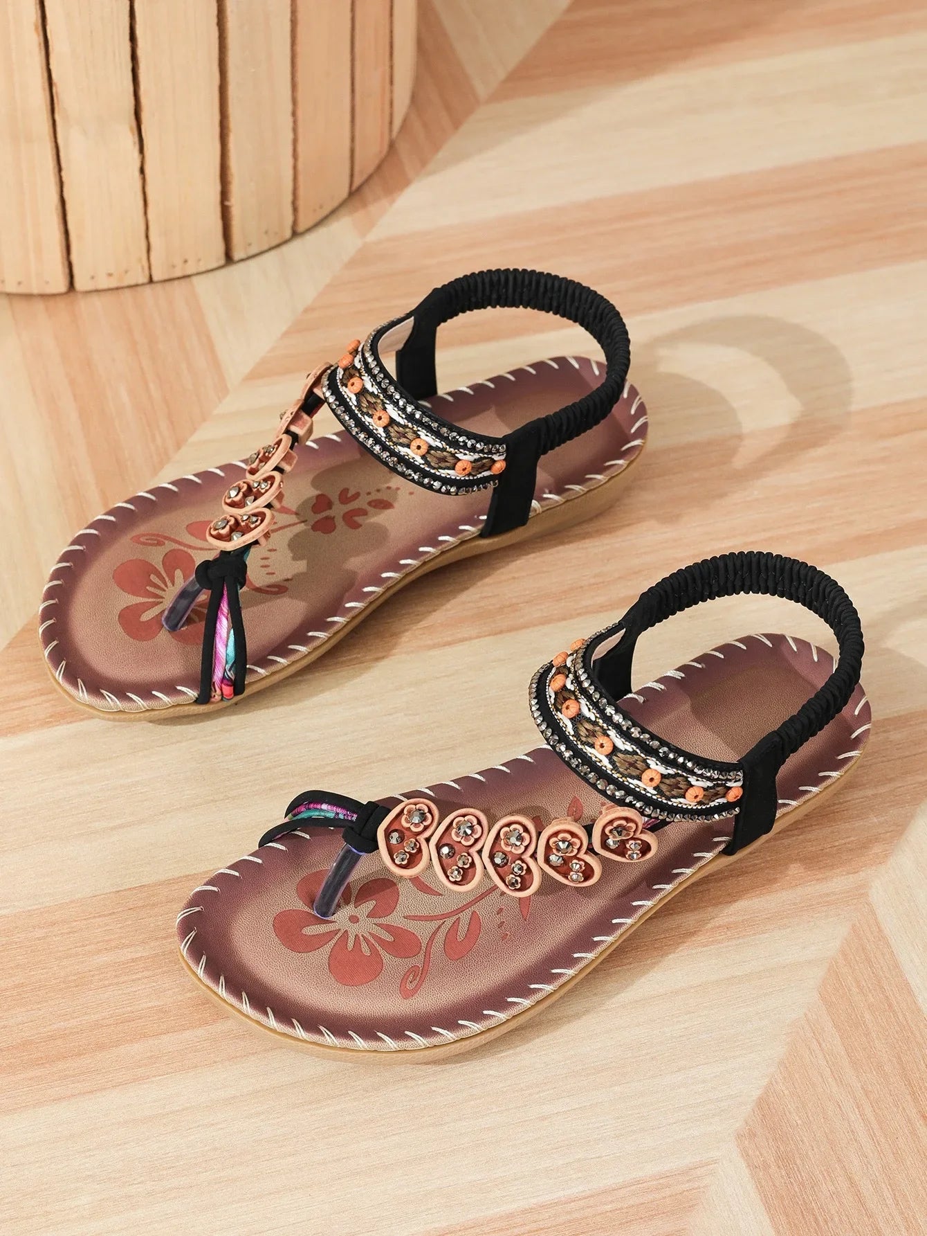 Women’s Bohemian Platform Sandals - Lightweight Soft Sole Casual Beach Shoes
