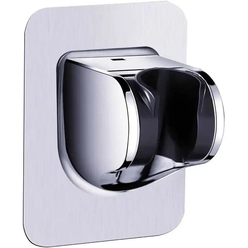 Universal Wall-Mounted No-Drill Showerhead Holder – Adjustable Self-Adhesive Bathroom Bracket