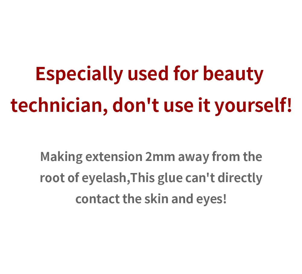 GLAMLASH Eyelash Extension Glue — 0.3-2 Sec Fast-Dry Black Adhesive for Individual False Lashes, Professional Kit