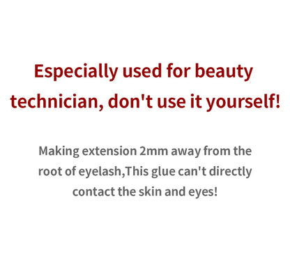 GLAMLASH Eyelash Extension Glue — 0.3-2 Sec Fast-Dry Black Adhesive for Individual False Lashes, Professional Kit