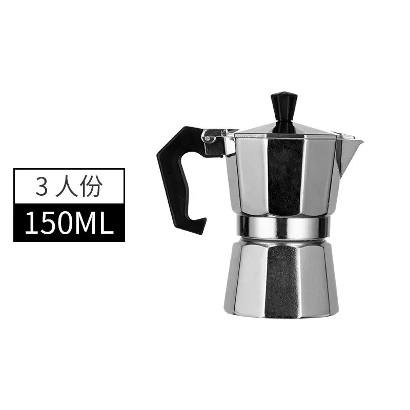 Mocha Coffee Pot – Italian Aluminum Octagonal Portable Coffee & Tea Maker