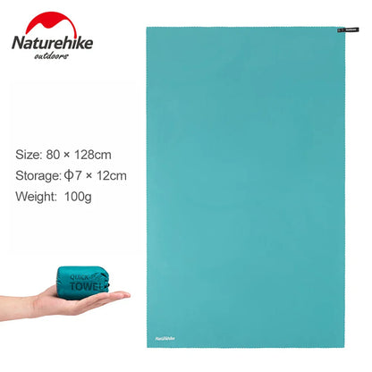 Naturehike Quick Drying Absorbent Bath Towel – Compact Travel Towel for Backpacking, Hiking, Swimming & Gym