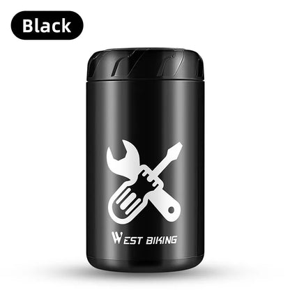 WEST BIKING Bicycle Repair Tool Capsule – Portable Waterproof Toolkit with Bottle Cage for MTB & Road Bikes
