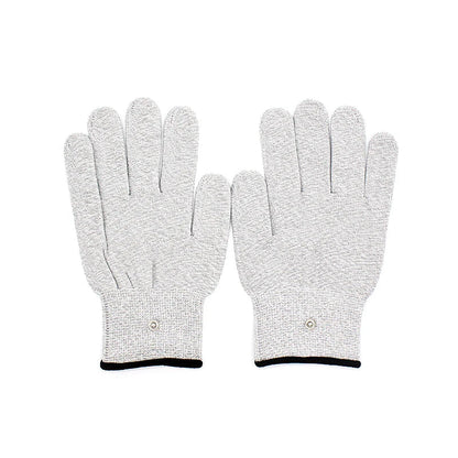 Conductive Silver Fiber Electrode Gloves & Socks – Muscle Stimulator TENS Bracer for Hand & Foot Massage