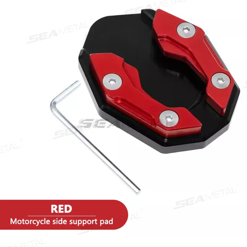 BLALION Aluminum Motorcycle Kickstand Extender – Side Stand Foot Pad Support Plate Accessory