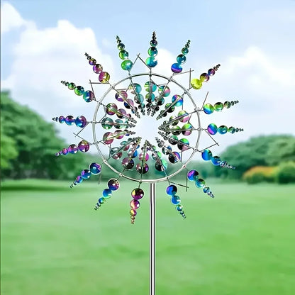 Creative Garden Windmill Decor — Unique Courtyard Lawn Kinetic Metal Rotator & Magical Wind Collector