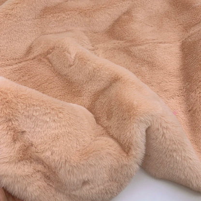 Faux Rabbit Fur Fabric – 50/80/160cm Super Soft 10mm Pile Plush Material for Stuffed Toys & Sewing