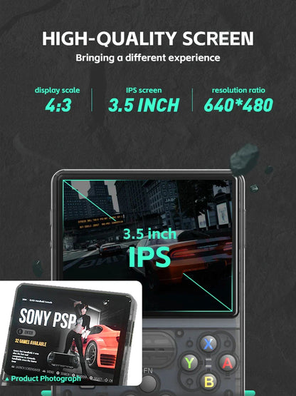 Data Frog R36S Retro Handheld Video Game Console: Linux System, 3.5 Inch IPS Screen - R35S Plus Portable Pocket Video Player, Enjoy Retro Gaming Anywhere!