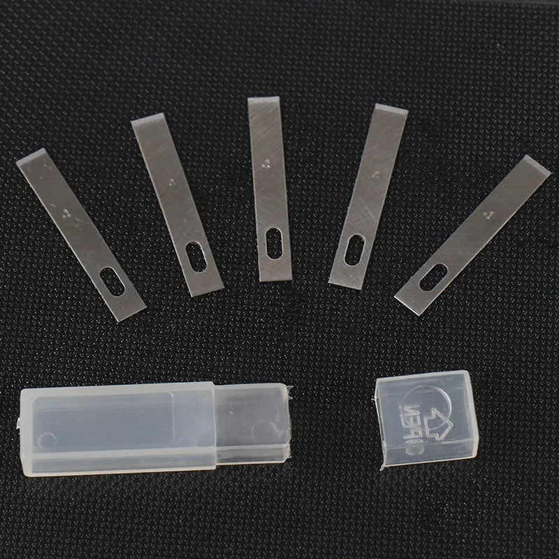 100/20pcs #4 Metal Scalpel Blades – DIY Engraving, Wood Carving & Sculpture Knife Replacement Cutting Tools