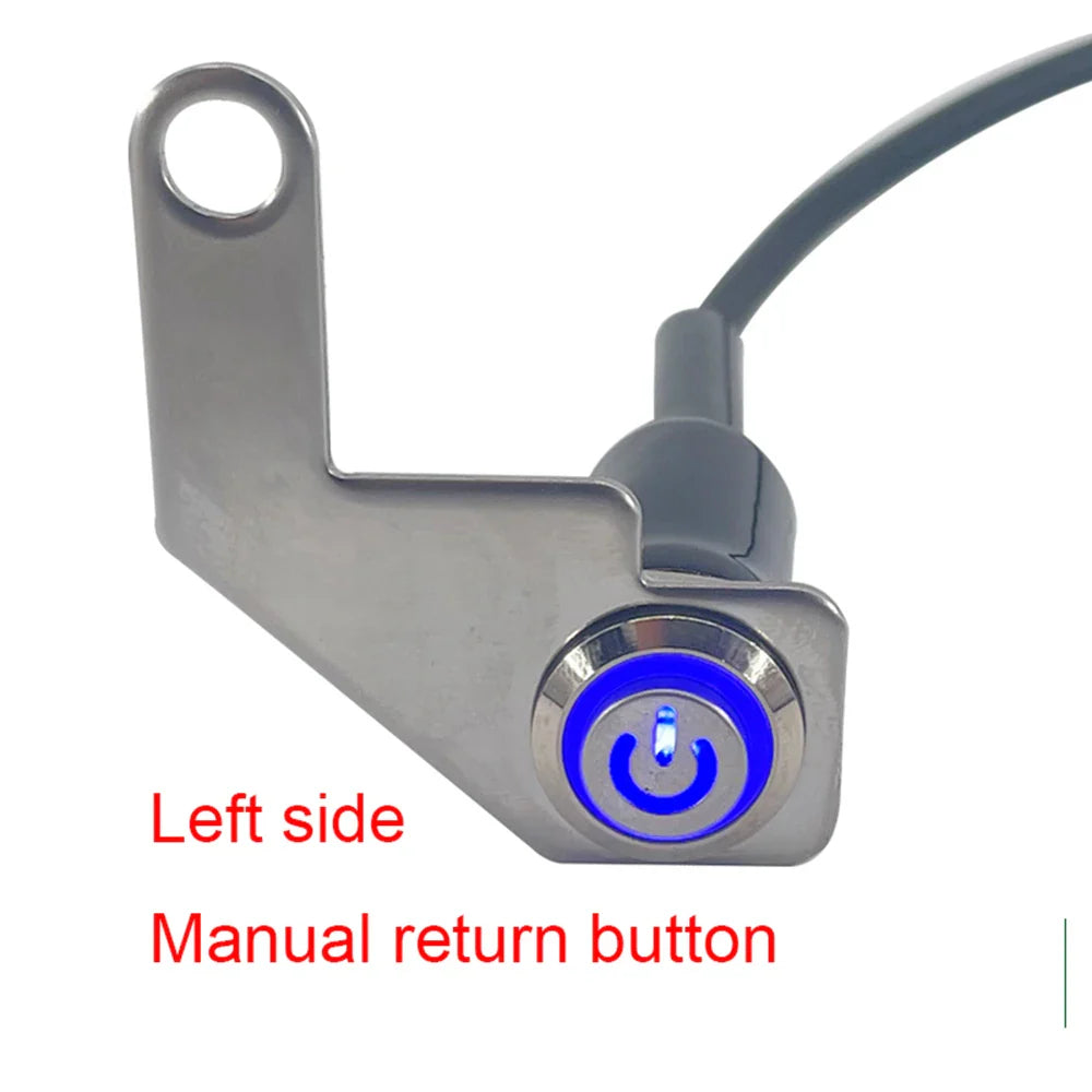 12V LED Waterproof Motorcycle Handlebar Switch – Manual Reset Button