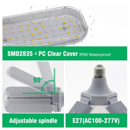 Foldable LED Grow Light E27 Full Spectrum 24W/36W/48W – Plant Growing Phytolamp for Indoor Flowers & Seedlings Growth Lamp
