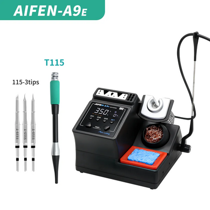 AIFEN A9E Soldering Station – Compatible with 210/245/115 Soldering Iron Tips & Handle Temperature Control for Welding