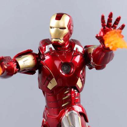 ZD Toys 7" Iron Man Action Figures – Joint Movable MK1 to MK50 Movie Collectible Dolls