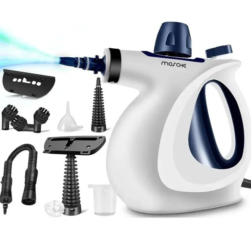 Pressurized Handheld Multi-Surface Steam Cleaner – 12-Piece Accessory Kit, Multi-Purpose Natural Steamer