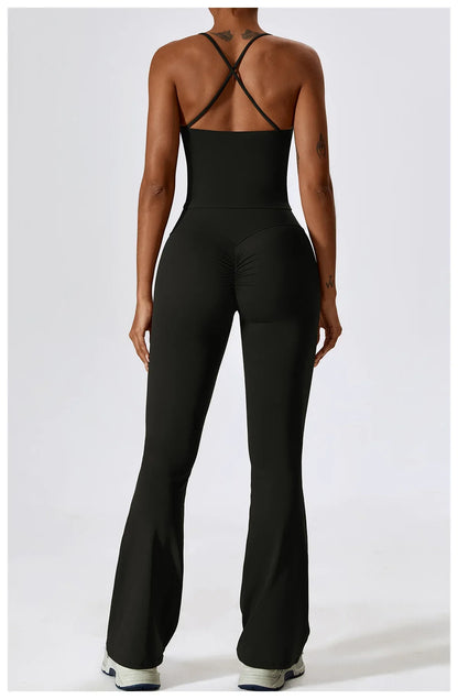 2PCS Seamless Women’s Yoga Set – Long Sleeve Crop Top & Leggings Workout Outfit, Athletic Gym Sportswear