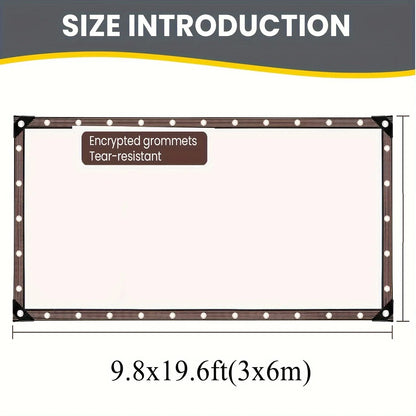 Clear Waterproof Tarps with Grommets, Outdoor Patio, Henhouse, Porch Canopy, Plant Cover, Camping Protection
