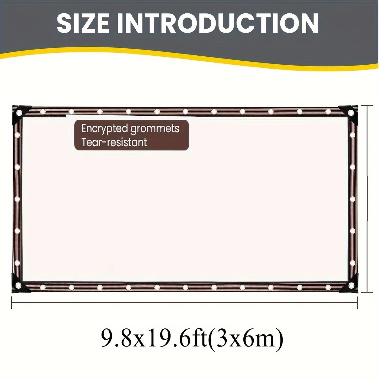 Clear Waterproof Tarp with Grommets – Heavy-Duty Transparent Cover for Patio, Henhouse, Porch, Plants & Camping Shelter