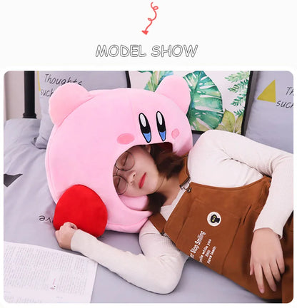 Anime Games Kirby Plush Doll – Soft Nap Pillow, Kawaii Pet Cat Nest & Stuffed Toy Bed, Cute Gift for Kids