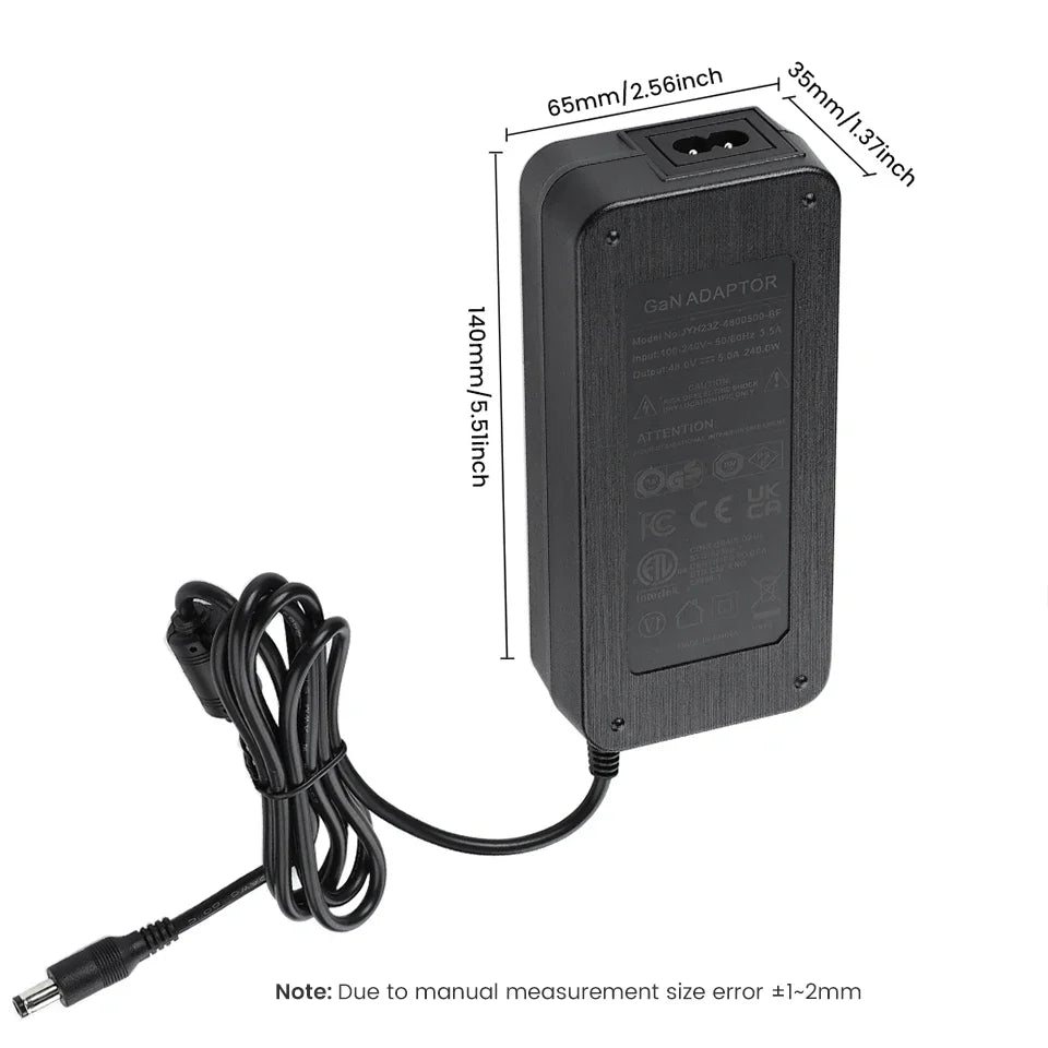 AIYIMA 48V 5A GaN Power Adapter — Switch Power Supply for TPA3255/TAS5630 Amplifiers, EU/US/AU/UK