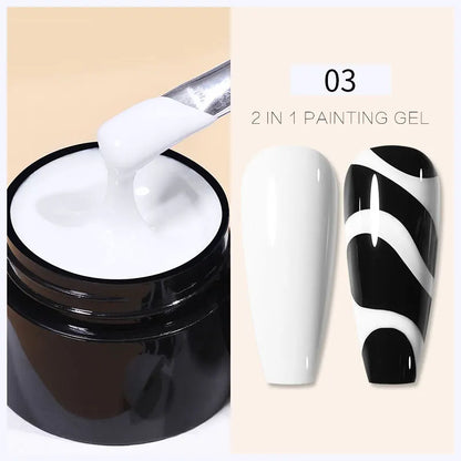 BORN PRETTY 5ML Super Silver Metallic Gel Nail Polish - Mirror Chrome Effect, Semi-Permanent Metal Painting Gel for DIY Nails