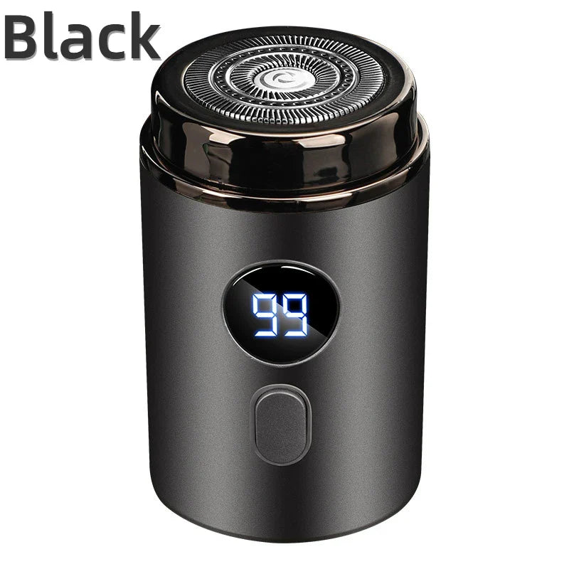 Men’s Electric Mini Shaver – Rechargeable Type-C Portable Razor with LED Digital Display, Wet & Dry Use Beard Trimmer for Home & Travel (Unisex)