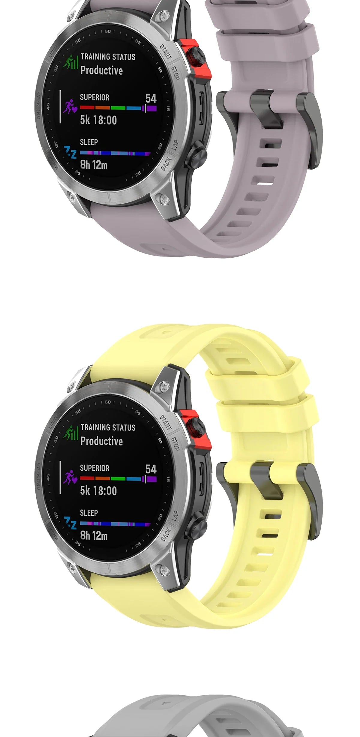 Silicone Watch Strap for Garmin Fenix 7X/7/7S/6/6X/5X/5S/3HR/945/935 – QuickFit 20/22/26mm Wrist Band